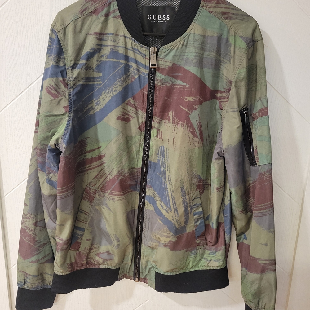 Men's Guess Multicolor Bomber Jacket